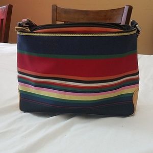 Striped Multi-colored Hand bag